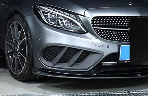 Eppar Yeni Ön Tampon Kepçe ile Uyumlu Mercedes Benz C Sınıfı Sedan W205 2015-2019 C180 C200 C220 C250 C300 C350 (B Tarzı, Karbon