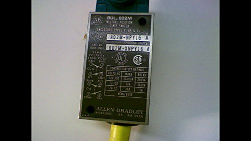 Allen Bradley 802M-Npy16 Serisi A Ön Kablolu Limit Anahtarı 802M-Npy16 Serisi A