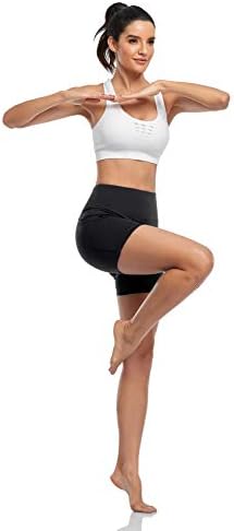 kenlcad kadın Yüksek Bel Tayt 4 5 8 Sıkıştırma Şort Koşu Yoga Egzersiz Pantolon