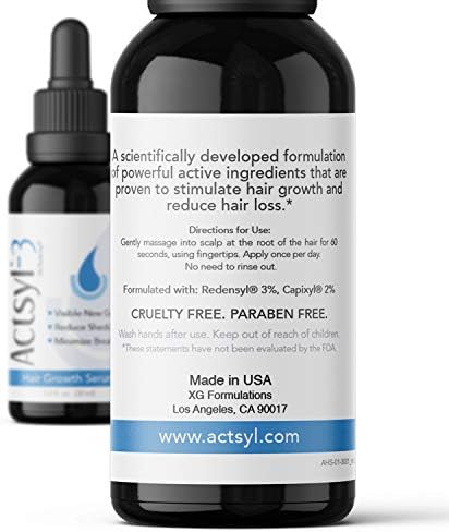 Actsyl-3 Redensyl ile Saç Büyüme Serumu - Daha Kalın, Daha Dolgun, Daha Güçlü Saçları Hızlı Büyütün ve Dökülmeyi ve Kırılmayı
