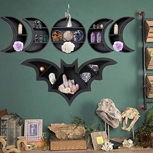 Gotik Korku Duvar Dekor-Goth Odası Dekor için Ürkütücü Ev Estetik-Hediyeler için Onu / Kadın-Tuhaflıklar Yarasa Raflar için