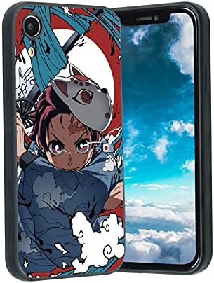 vivist Anime Manga iPhone XR Durumda, japon Anime Demon Slayer Manga Karakter iPhone Durumda Erkekler Boys Kadınlar için Sevimli