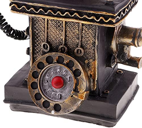 Newmind Vintage Duvar Montaj Kablolu Retro Döner Telefon Push Button Dial Phones-7111-31