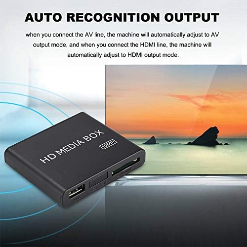 SALUTUY Video Oynatıcı, 100mbps'ye kadar Hız Mükemmel Kod Çözme 1080P Güzel Görünüm RM / RMVB Desteği için Küçük Boyutlu USB