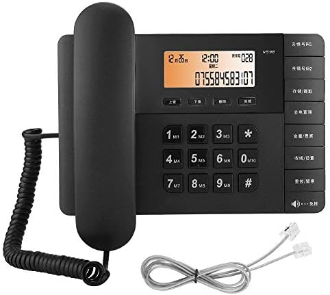 Kablolu Telefon, Kablosuz Kablolu Sabit Telefon Arayan Kimliği Ekranlı Masaüstü Cep Telefonu, LCD HD Ekran, Evler ve Ofisler