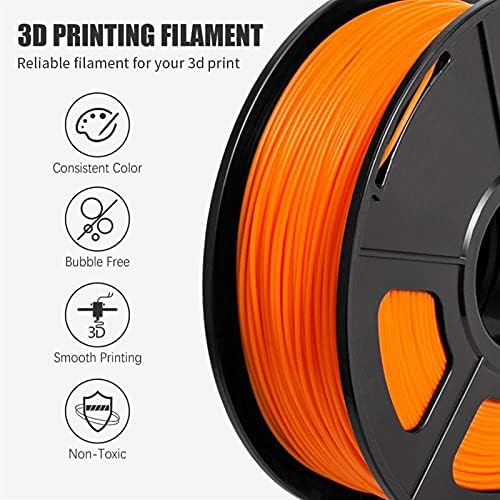 LYMY 3D Yazıcı Filament 3D Filament PLA 1 kg 1.75 mm FDM 3D Yazıcı için Turuncu 2.2 LBS Tolerans 0.02 mm Filamentler Hiçbir