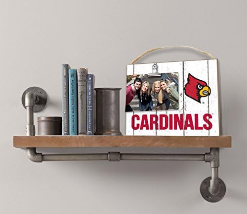 KH Spor Fan 10 x 8 Louisville Cardinals Klip Yıpranmış Logo Kolaj Fotoğraf Çerçevesi, Beyaz