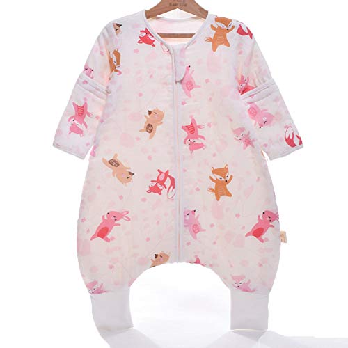 Ayaklı Bebek Uyku Tulumu, Ayaklı Erken Yürüteç Giyilebilir Battaniye, Yürümeye Başlayan Çocuk için Çuval 2.5 TOG (Orta, 31.5