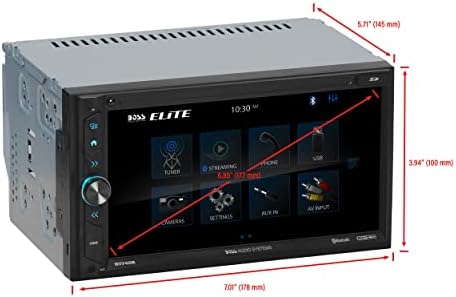 BOSS Audio Systems Elite BV745B Multimedya Araç Stereo-6,95 inç Dokunmatik Ekran, A-Link (Ekran Yansıtma), Çift Din, Bluetooth