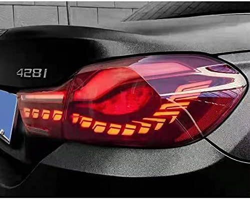 WZvısıon için 4-serisi B-MW GTS F32 F33 F36 F82 F83 2014-2020 Sedan kuyruk ışıkları Montaj İle Ejderha Ölçekler Tarzı Sıralı