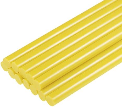 uxcell Mini Sıcak Tutkal Tabancası Çubukları 8 inç x 0.44 inç Tutkal Tabancaları, Sarı 12 adet