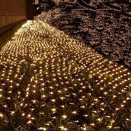 LEYOYO LED Net Işıklar Dış Mekan Örgü Işıkları, 8 Mod 200 Led 6.6 ft x 9.8 ft Yatak Odası, Noel Ağaçları, Çalılar, Düğün, Bahçe,