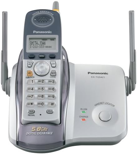 Arayan Kimliği ile Panasonic KX-TG5421S 5.8 GHz DSS Telsiz Telefon