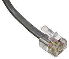 BEL BC-64RS007F-Ethernet Kablosu, Ters, 2,14 m, 7 ft, RJ11 Fişi RJ11 Fişine, Gümüş