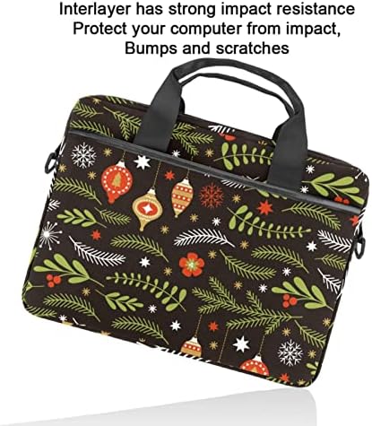 Fener yaprakları Doodle Desen laptop çantası Kadınlar için Messenger omuzdan askili çanta 14.5 İn Laptop Taşıma çantası İş