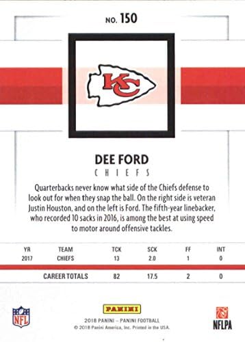 2018 Panini NFL Futbol 150 Dee Ford Kansas City Chiefs Resmi Ticaret Kartı
