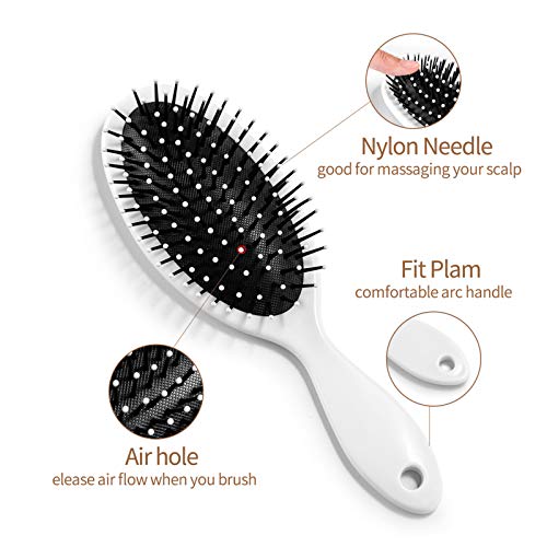 Siyah Dairesel Yay Formu Saç Fırçası, Hava Yastığı Tarak Masaj Kafa Derisi Saç Fırçası Dolaşık Açıcı Fırça Herhangi Bir Saç