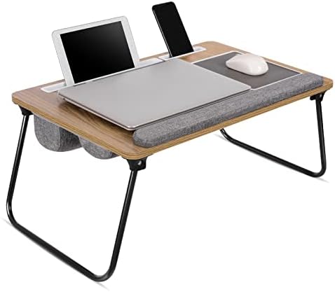 XCSOURCE Dizüstü Lap Masası ile Yastık Yastık-Katlanabilir Ayarlanabilir Dizüstü yatak masası Lap Masası ile Mouse Pad, Bilek