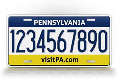 SignsAndTagsOnline Kişiselleştirilmiş Pennsylvania Plaka Herhangi Bir Metin Özel PA Metal Otomatik Etiket
