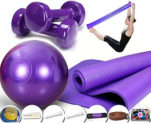 SHANGYAN Yoga Seti Kiti 4 Parça Yeni Başlayanlar Paket Temel Kaymaz Yoga egzersiz matı Çevre Koruma Erkekler ve Kadınlar için