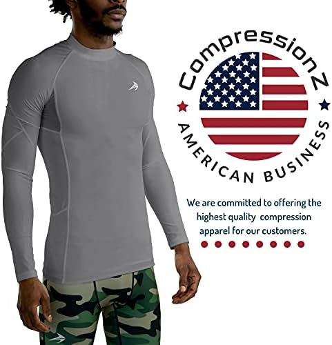 CompressionZ Erkek Hızlı Kuru Sıkıştırma Uzun Kollu Taban Katmanı Atletik Gömlek