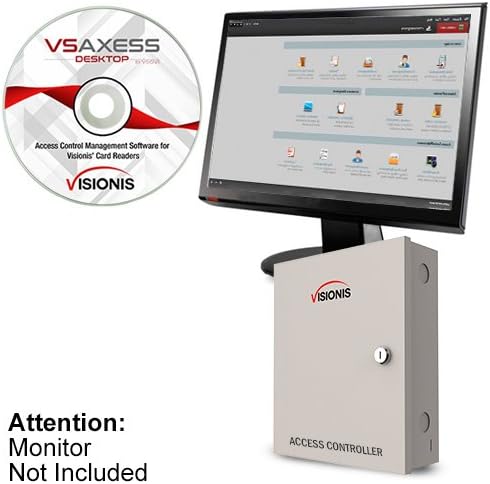 Visionis VS-AXESS - 4ETL Dört Kapılı Ağ Erişim Kontrol Sistemi Paneli Denetleyici Kartı ve TCP/IP Wiegand ve Masaüstü Yazılımı